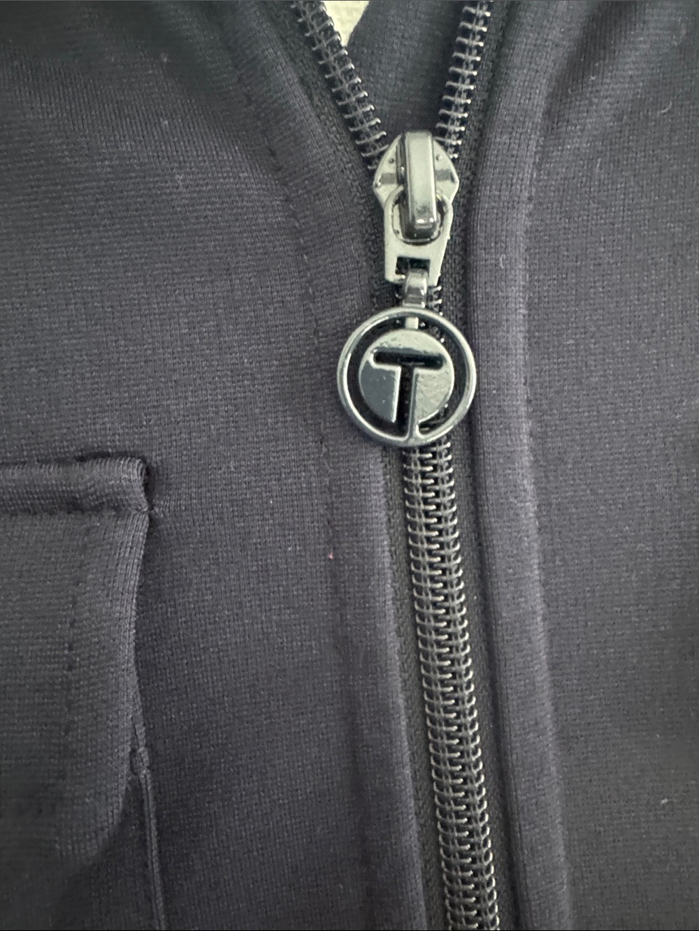 Talbots Navy Zip-Front Jacket - Picture 4 of 8